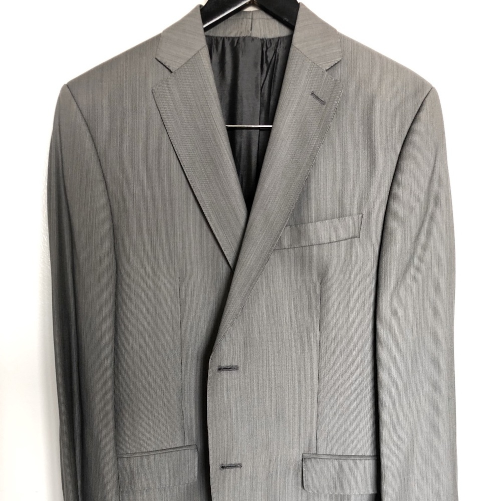 Calvin Klein sports coat (grey pinstripe)